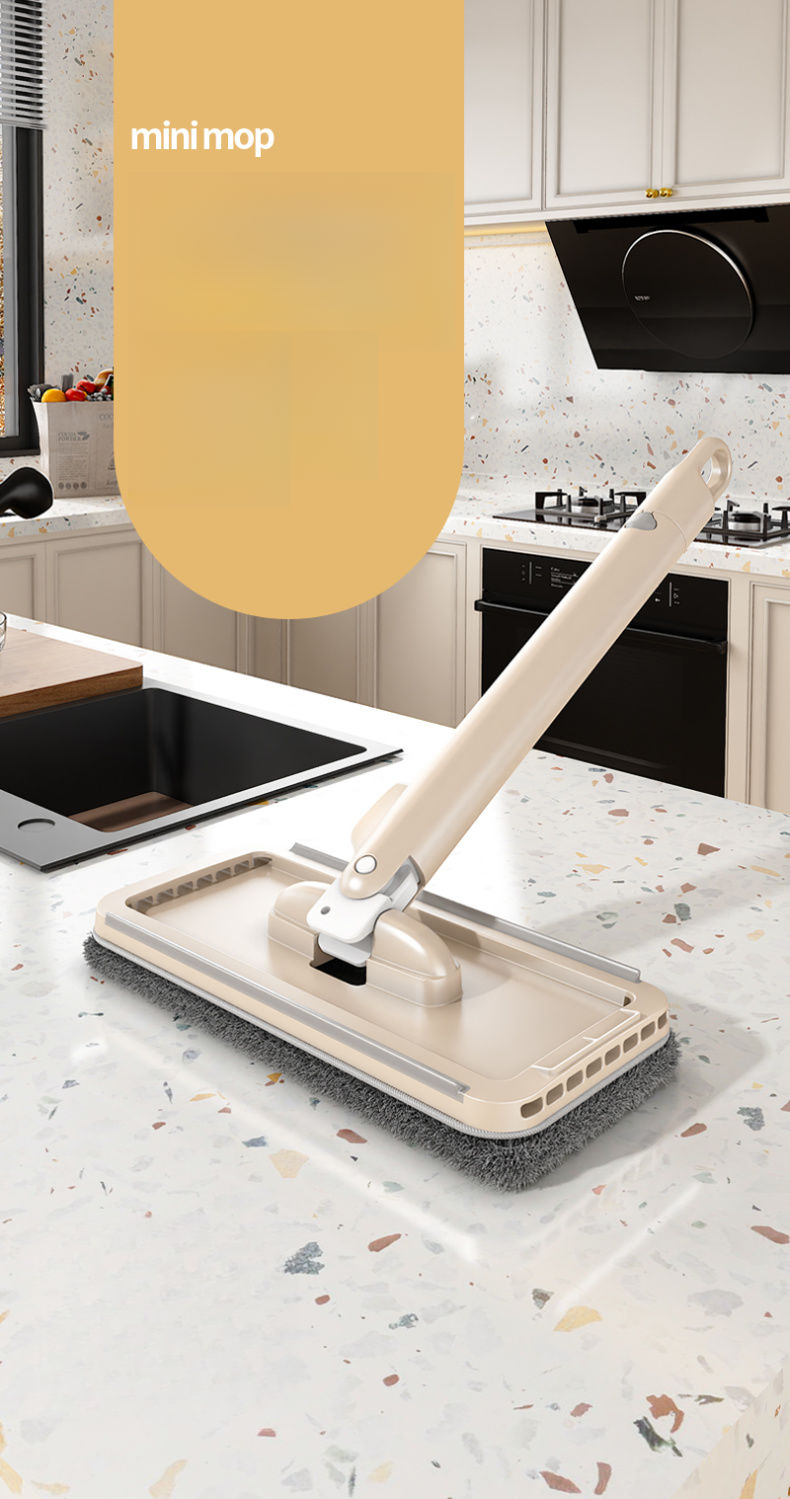 Mini Dry And Wet Dual-use Desktop Cleaning Electrostatic Adsorption Face Towel Small Mop_voghion.com