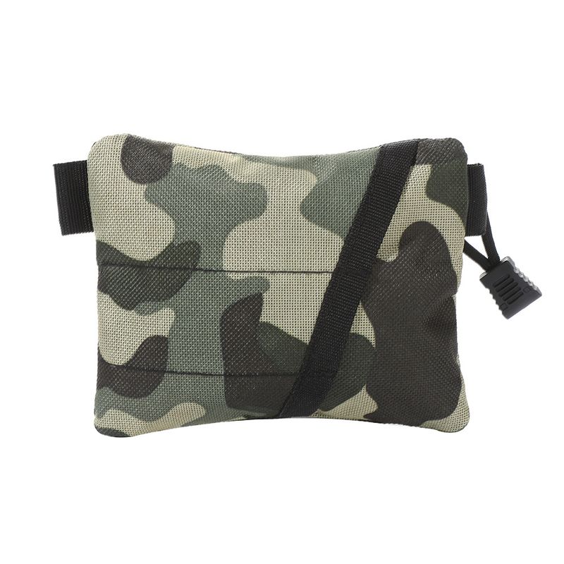 Carteira compacta e fina – Prendedor minimalista para dinheiro em tecido Oxford com bloqueio RFID (preto/cáqui/verde-exército/camuflado 1/camuflado 2) – leve e expansível_voghion.com