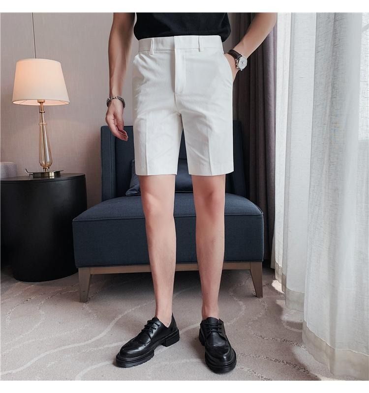 27-42 Summer Luxury High Quality Men's Casual Shorts Versatile 5/4 Western Pants Thin Middle Pants Western Shorts_voghion.com