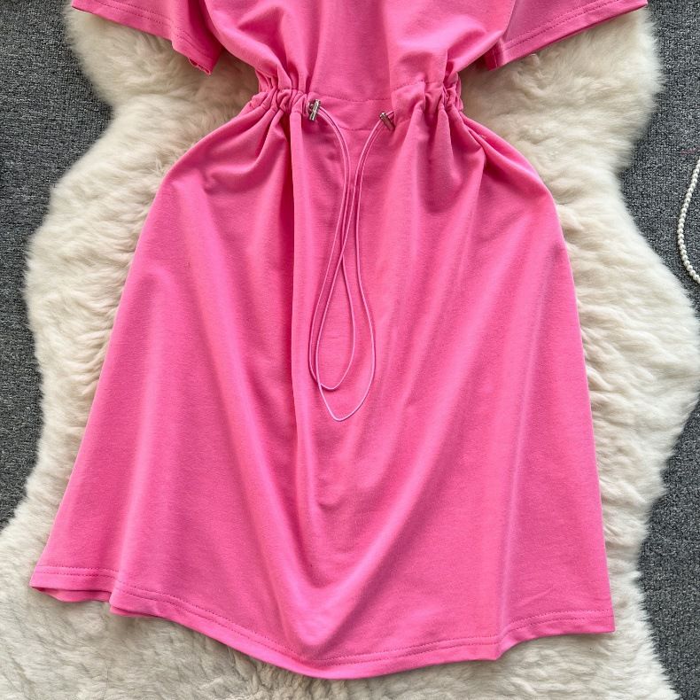 Abbigliamento da donna Abito temperamento femminile 2024 nuovo denim Gonna maglione con cuciture a contrasto con colletto polo_voghion.com