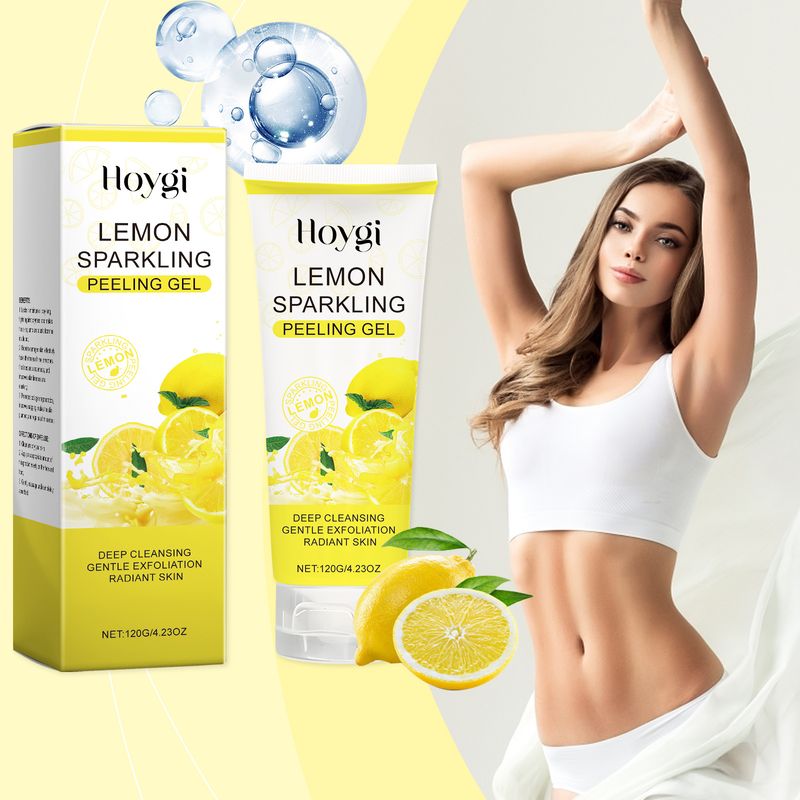 Hoygi Lemon Exfoliating Gel Gently Cleanses Face Body Skin Hydrating Moisturizing Refreshing Cleansing Gel_voghion.com