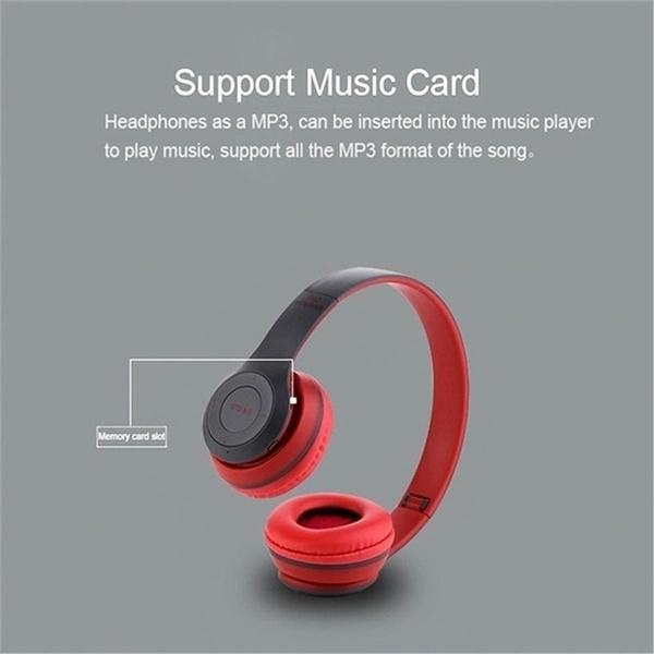 P47 Headset Wireless Bluetooth Stereo Headphones Foldable Sport Earphone Handfree Supports TF Memory Card MP3 Player For Andorid_voghion.com