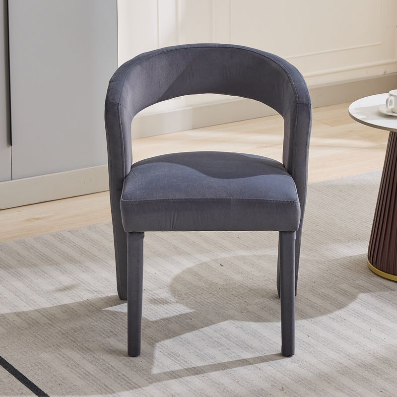 Neuheit Sessel, Loungesessel, Polsterstühle, Einzelsofa, Wannenstuhl, Einzelner Stuhl, 59x60x79 Cm, Samt, Tragfähigkeit 150 Kg, Grau_voghion.com