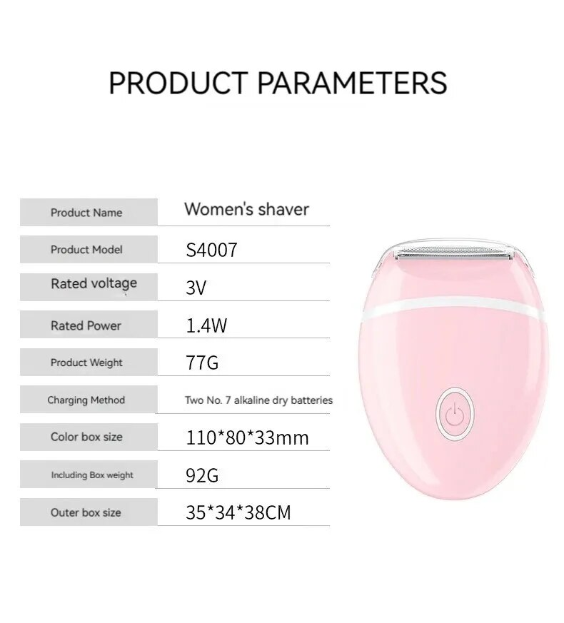 Trimmer per la rimozione dei peli delle ascelle e delle gambe lavabili con punta a coltello impermeabile per tutto il corpo senza macchia nera_voghion.com