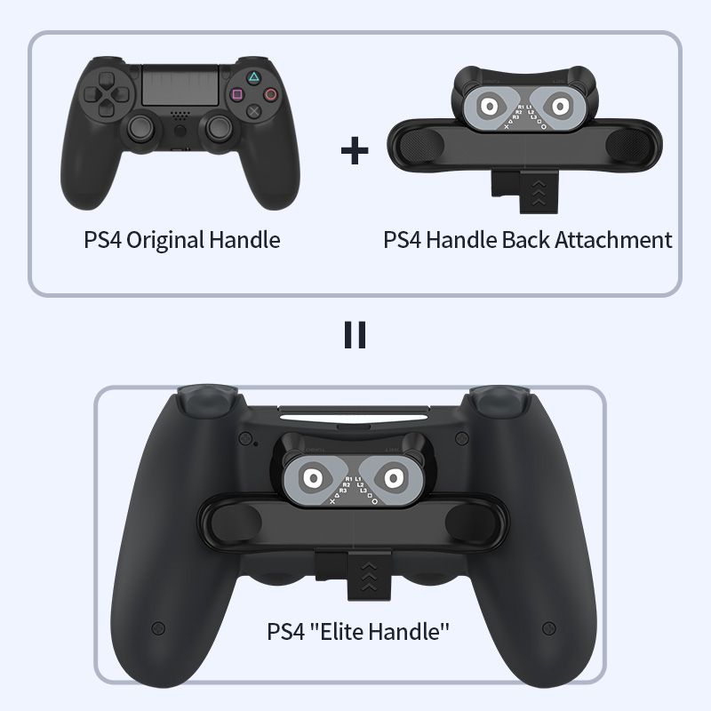 Adattatore per la parte posteriore del controller per SONY PS4, pulsante di estensione posteriore, funzione turbo, per gamepad PS4 originale_voghion.com