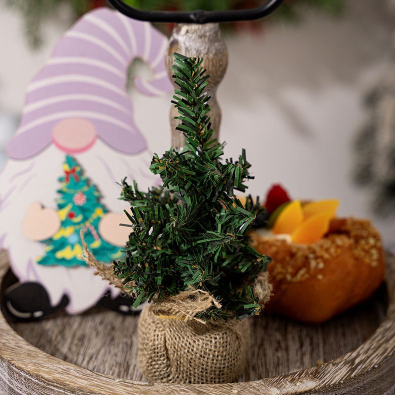 Ziemassvētku dekoratīvs mini eglīšu audums Ziemassvētku eglīšu stieņu rotājumi 30 cm Ziemassvētku eglītes darbvirsmas rotājumi_voghion.com