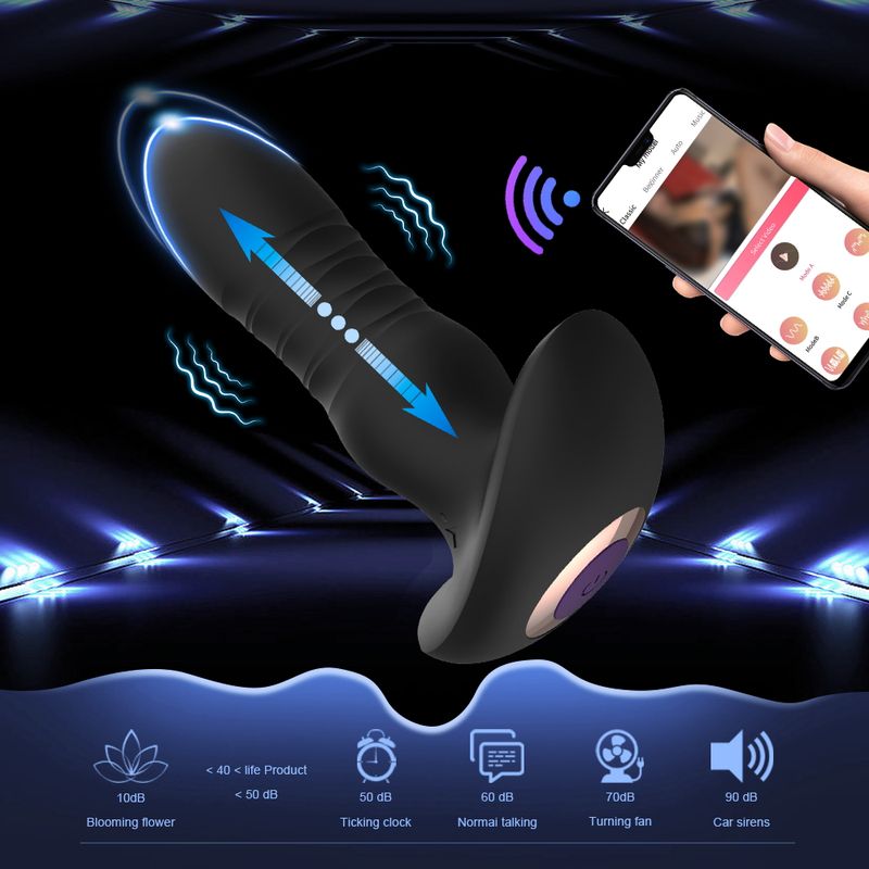 Telescopic Anal Plug With Remote Control_voghion.com