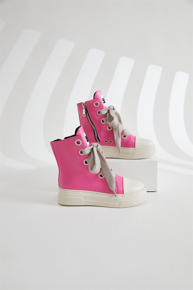 Scarpe da donna North Large Size Scarpe alte per donna Camouflage Suola spessa Lacci spessi Scarpe da ginnastica casual Scarpe alla moda color caramella_voghion.com