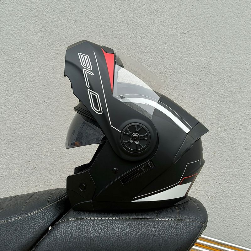 Spezieller Vollhelm mit Doppellinse für Elektrofahrzeuge und Motorräder, für vier Jahreszeiten, universeller Halbhelm für Sommerfahrten_voghion.com