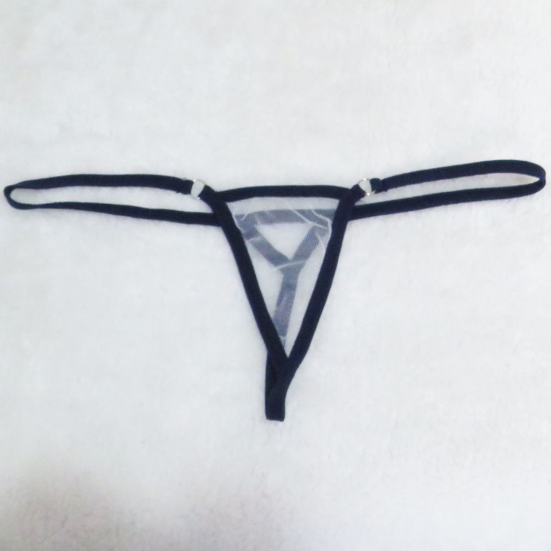 Intimates aluspesu Seksikad Pamas Pama püksid Läbipaistvad võrkkangast lumehelveste mustriga T-kujulised aluspüksid T-seljaga miniujumistrikoo Ujumisriided_voghion.com