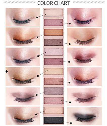 12 platte ins super feuer nude erde farbe langlebig lidschatten make-up_voghion.com