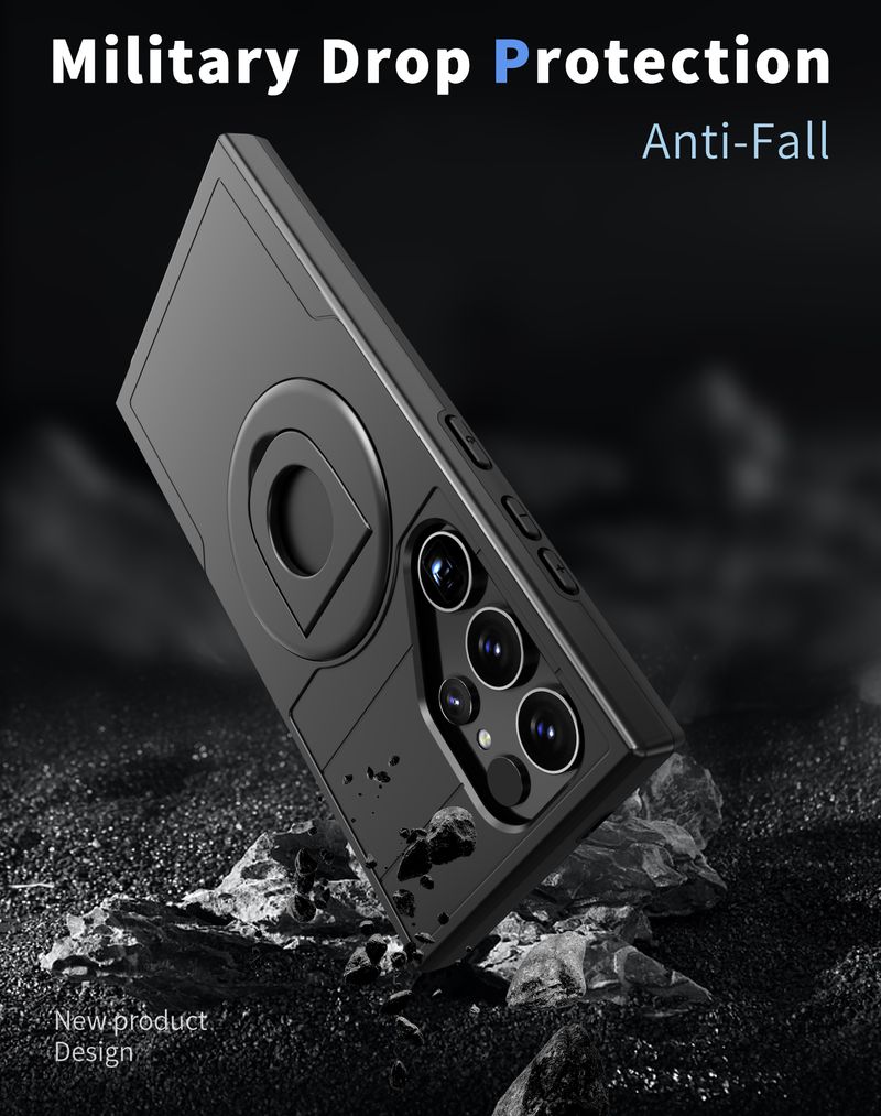 Magnetni ovitek za telefon z obročem za Samsung Galaxy S23 S21 FE S24 S22 Ultra Plus A54 A24 A34 A05 A05S A15 A25 A35 A55_voghion.com