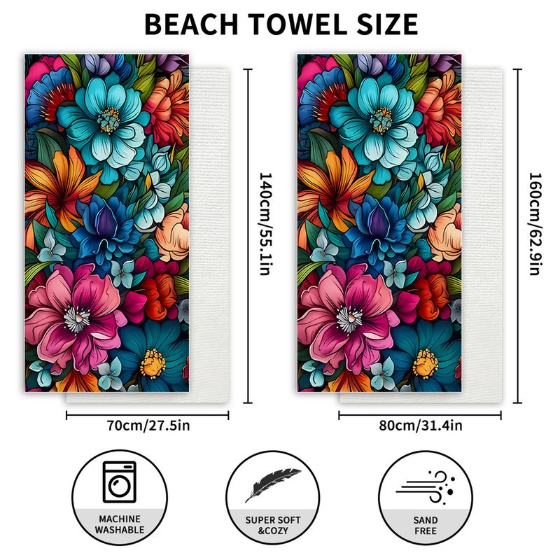 Toallas de natación Toalla de playa Toalla absorbente de microfibra personalizada Toalla de playa para nadar y surfear_voghion.com