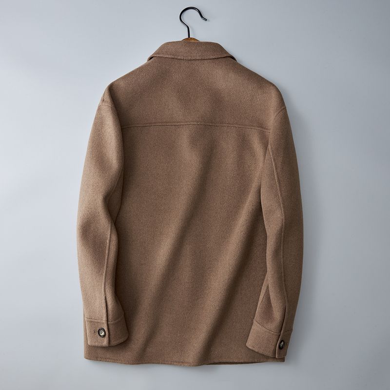 Men's Woolen Coat European Station 2024 Autumn And Winter New Double Faced Wool Coat Casual Trendy Jacket Men_voghion.com