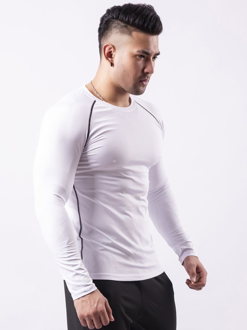 Multi Functional Fitness Suit Men's Four Season High Elasticity Breathable Quick Drying Long Sleeved Sportswear_voghion.com