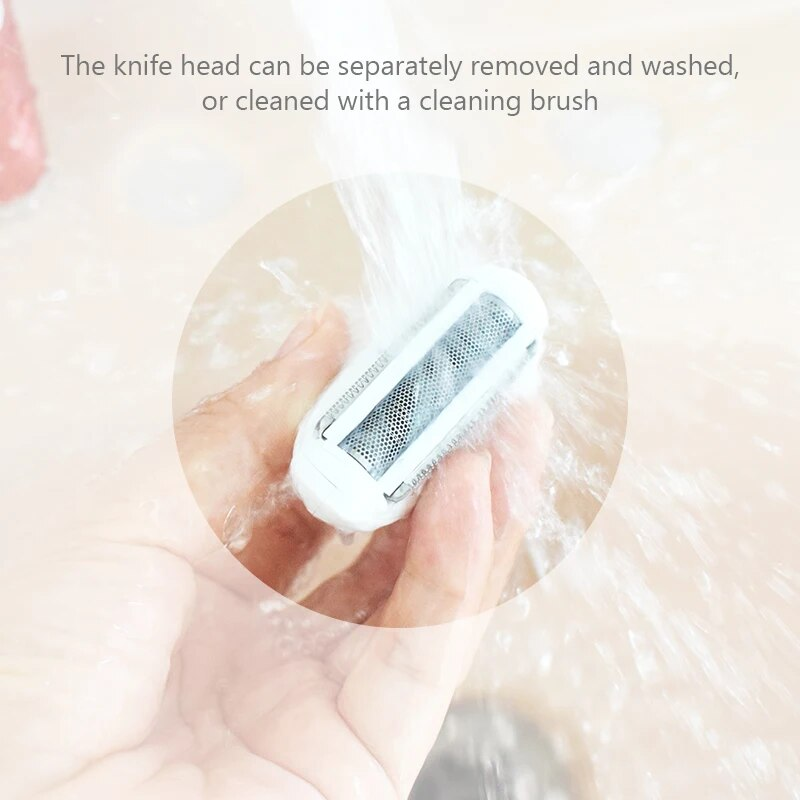 USB wiederaufladbarer schmerzloser elektrischer Epilierer Bartentfernung Frauen Rasiermesser Tragbarer weiblicher Haarschneider Lcd_voghion.com
