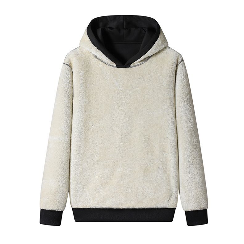 Herren-Hoodie mit Fleecefutter – Übergroßer Sherpa-Pullover mit Kängurutasche (XS-2XL)_voghion.com