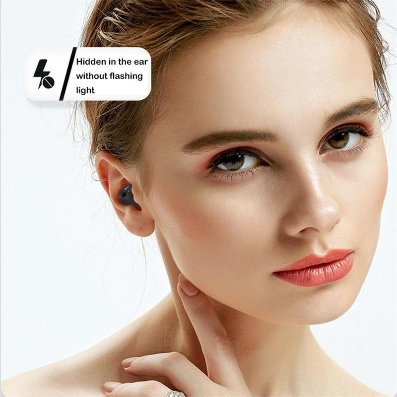 Écouteurs sans fil Bluetooth 5.3, oreillettes cachées, étanches IPX5, légères, Double suppression du bruit, tactile, sommeil Invisible_voghion.com