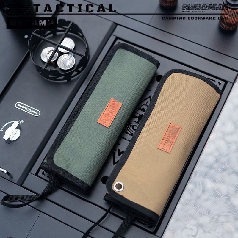 【BK Outdoor】Set da campeggio Deer Adventure Home Picnic Posate in acciaio inossidabile impermeabili con borsa portaoggetti Coltello Forchetta Cucchiaio_voghion.com