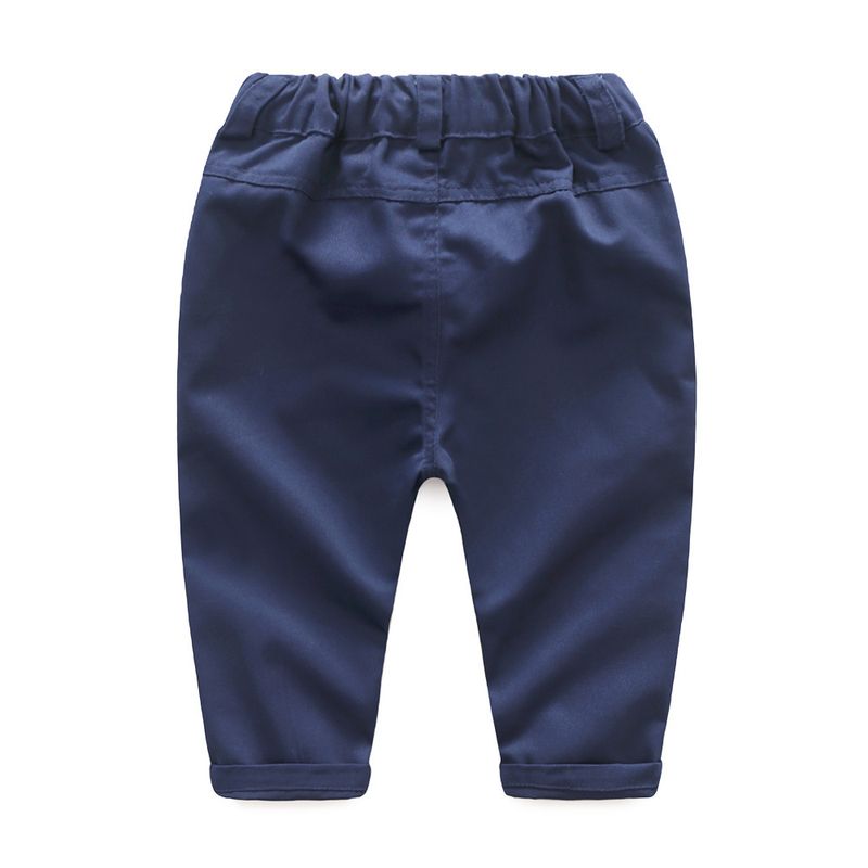 Vestiti per bambini Abito da gentiluomo per ragazzino Abito a quattro pezzi con farfallino a maniche lunghe per bambini_voghion.com