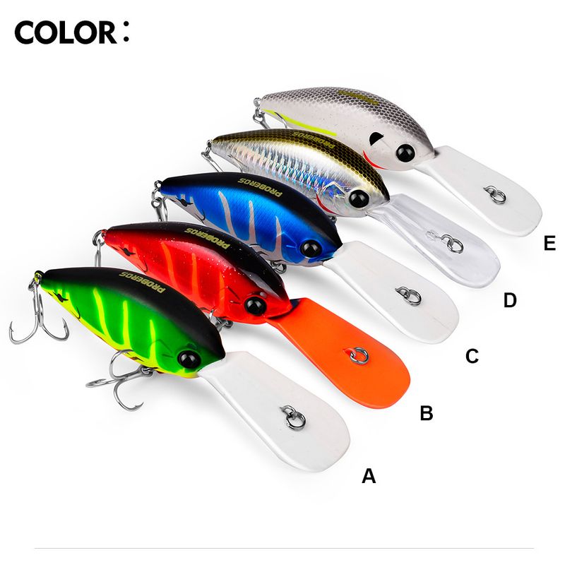 12.5cm Lure Floating Rock Fat Hard 24.5g Plastic Bait 4#Hook Fishing Gear DW574_voghion.com