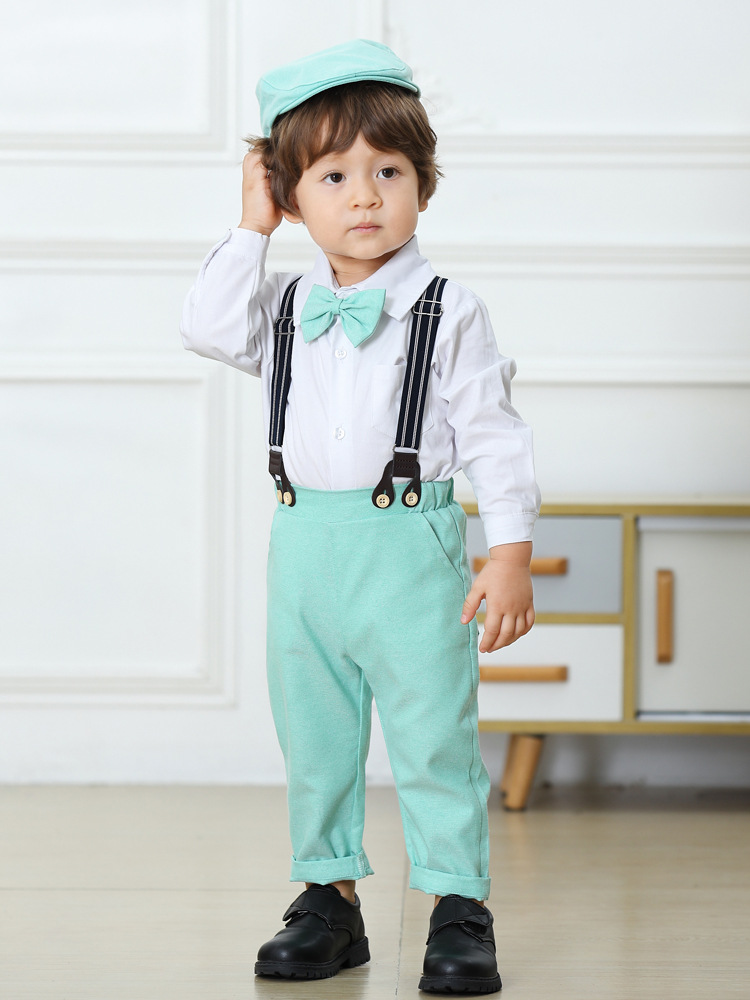 Nuovo completo color kaki a maniche lunghe autunnale per bambini, abbigliamento per neonati, moda per neonati, abbigliamento per gentiluomini e bambini_voghion.com
