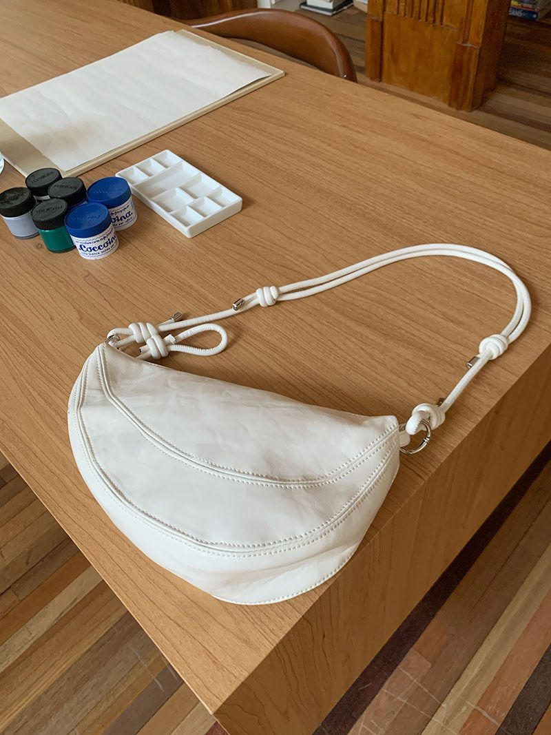 2025 Nuova borsa da ascella da donna, borsa da sella alla moda estiva, borsa a bastone francese, borsa a tracolla casual in PU per pendolari_voghion.com