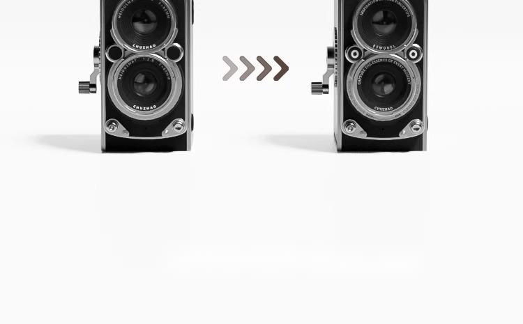 Chuzhao Simulation Double Reflex Digital Retro CCD HD Student Entry-Level Female Travel Portable Small Camera_voghion.com