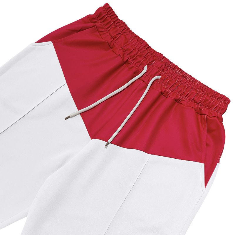 Übergroße Jogginghose im Color-Block-Design für Herren – Superhelden-inspirierte, lockere Passform, mittelhohe Jogginghose für Frühling und Herbst_voghion.com