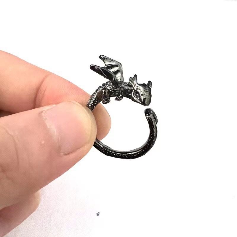 Dragon Animal Cute For Women Fashion Personality High-end Niche Design Minimalist Style Index Finger Ring_voghion.com