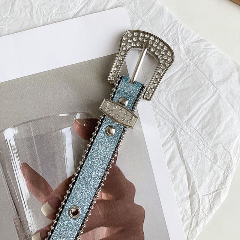 Y2g strass gürtel pin schnalle nische design frauen ins Wind Net red hot girl mode Europäischen und Amerikanischen retro mode gürtel_voghion.com