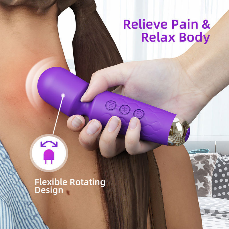 20 Speed Powerful Vibration Av Magic Wand Clitoral Stimulation Massage Masturbator Dildo Vibrator Adult Sex Toys_voghion.com