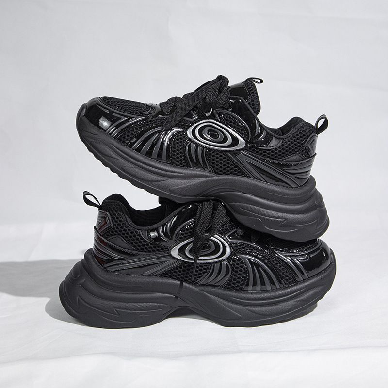 Sneakers robuste per donna, tendenza autunno 2023, nuove suole spesse, versatili, sportive, casual, per aumentare l'altezza, da corsa_voghion.com