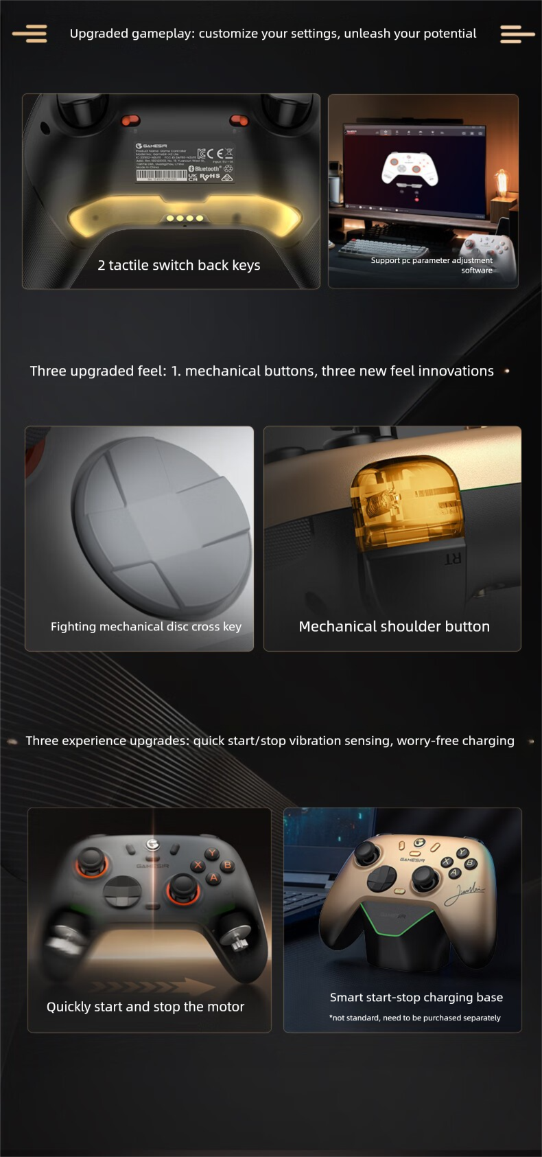 Unparalleled Little Chicken Rising Star 2 Wireless Game PC Version Steam Hall Bluetooth Controller Switch_voghion.com