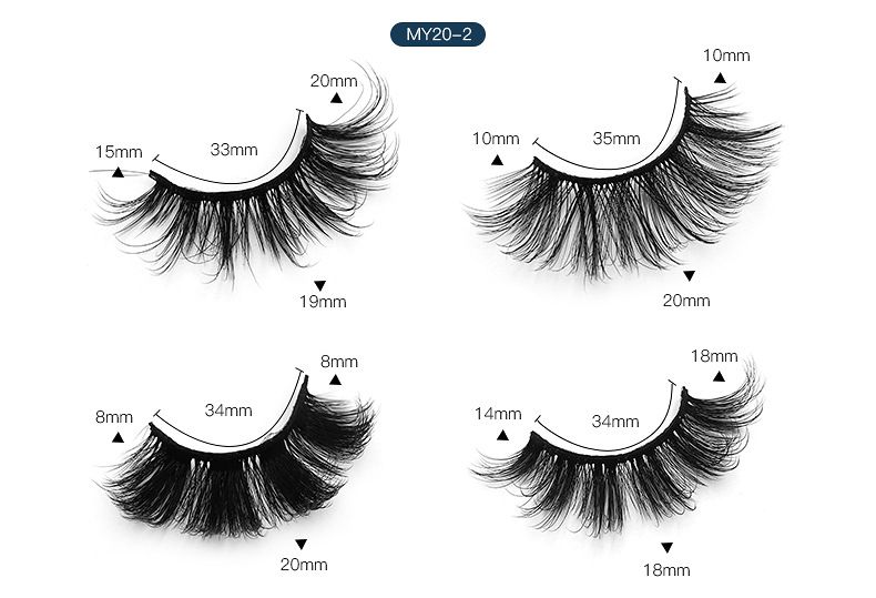 European and American double eyelids fluffy and thick curly mink hair false eyelashes thickened not easy to lose eyelashes_voghion.com