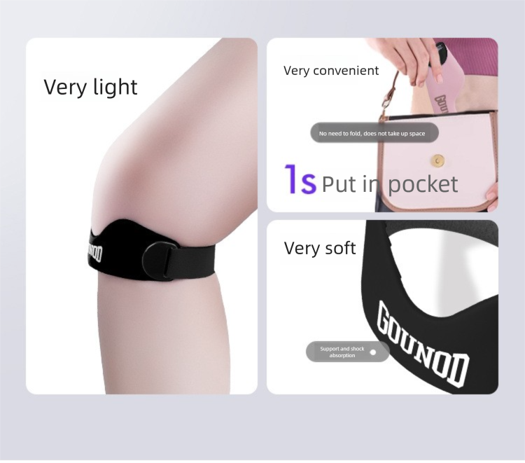 GOUNOD Professional Basketball Knee Brace Running Patella Meniscus Protection Strap Cycling Sports Support Gear_voghion.com