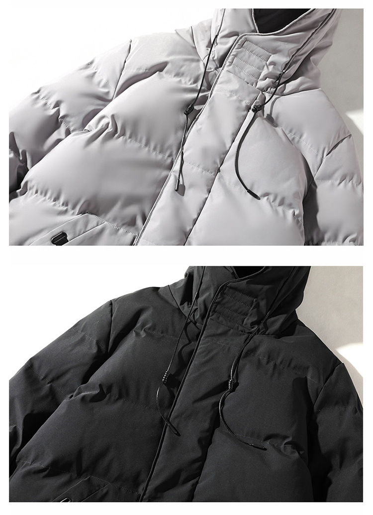 Herenkleding gewatteerde jas Gewatteerde gewatteerde jas maat casual jas met capuchon_voghion.com