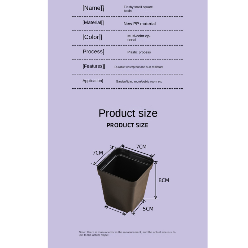 20 Mini-Blumentöpfe in verschiedenen Farben, Sukkulenten-Pflanzkästen, Pflanzgefäße, Dekotabletts für Büro und Garten, Gartenvasen_voghion.com