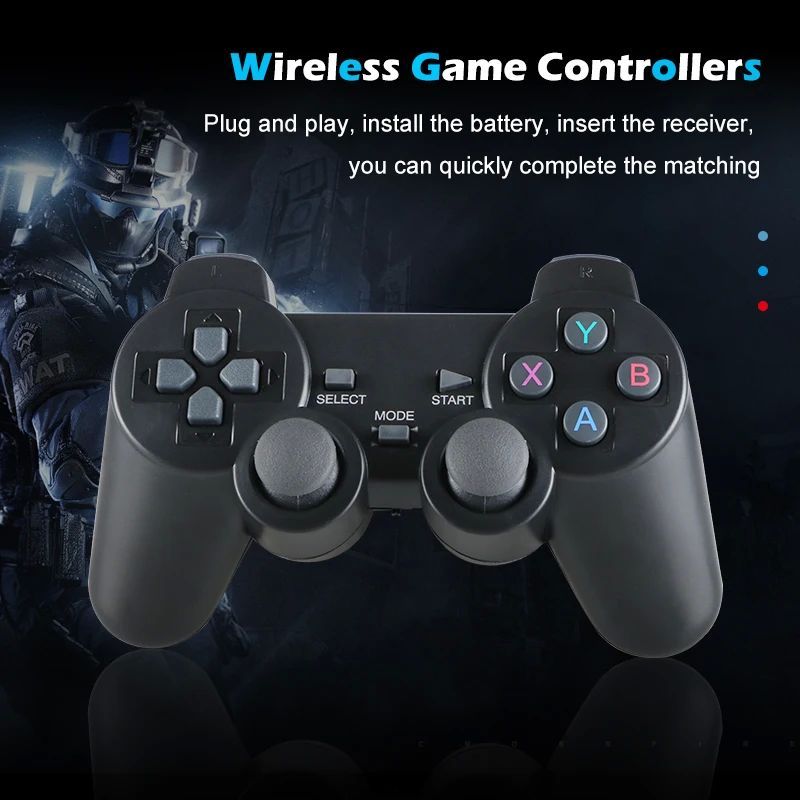Manette de jeu sans fil 2,4 GHz pour PC portable, contrôleur de jeu USB, joystick_voghion.com