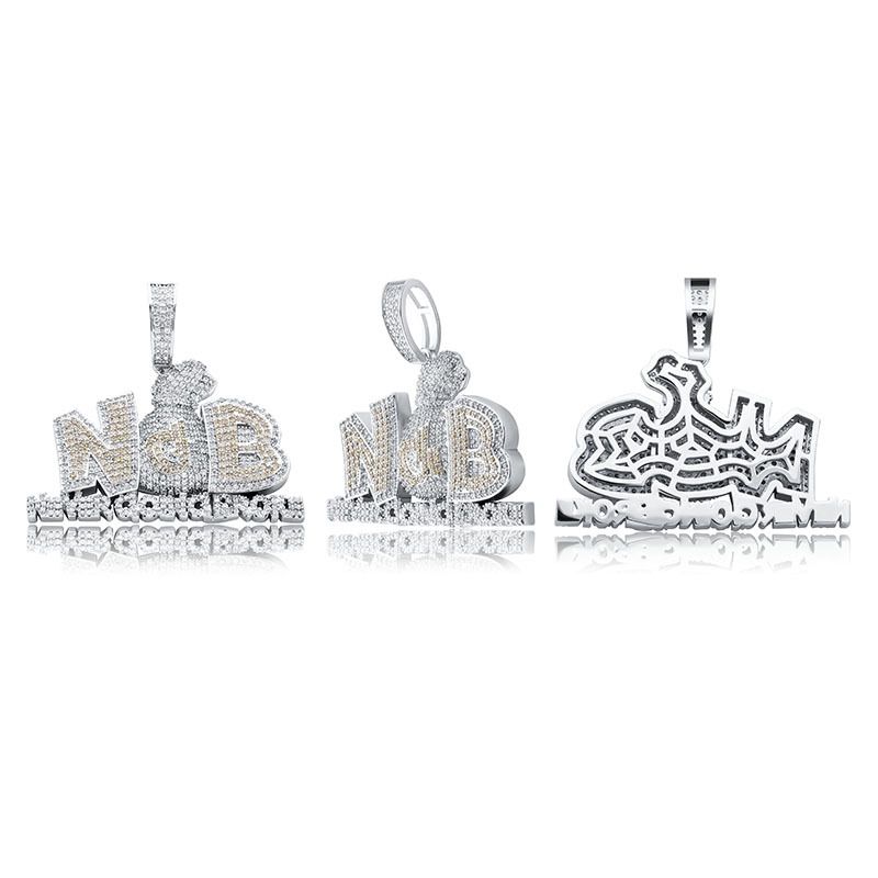 Pendant Jewelry Dollar Money Bag Hip Hop Personality Pendant Full Of Zircon Trend Hiphop Men's Necklace Accessories_voghion.com