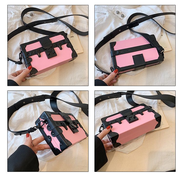 Γυναικεία τσάντα Crossbody, Ρετρό μικρή τσάντα σε κουτί, Γυναικεία τσάντα Crossbody, Μικρή τετράγωνη τσάντα_voghion.com