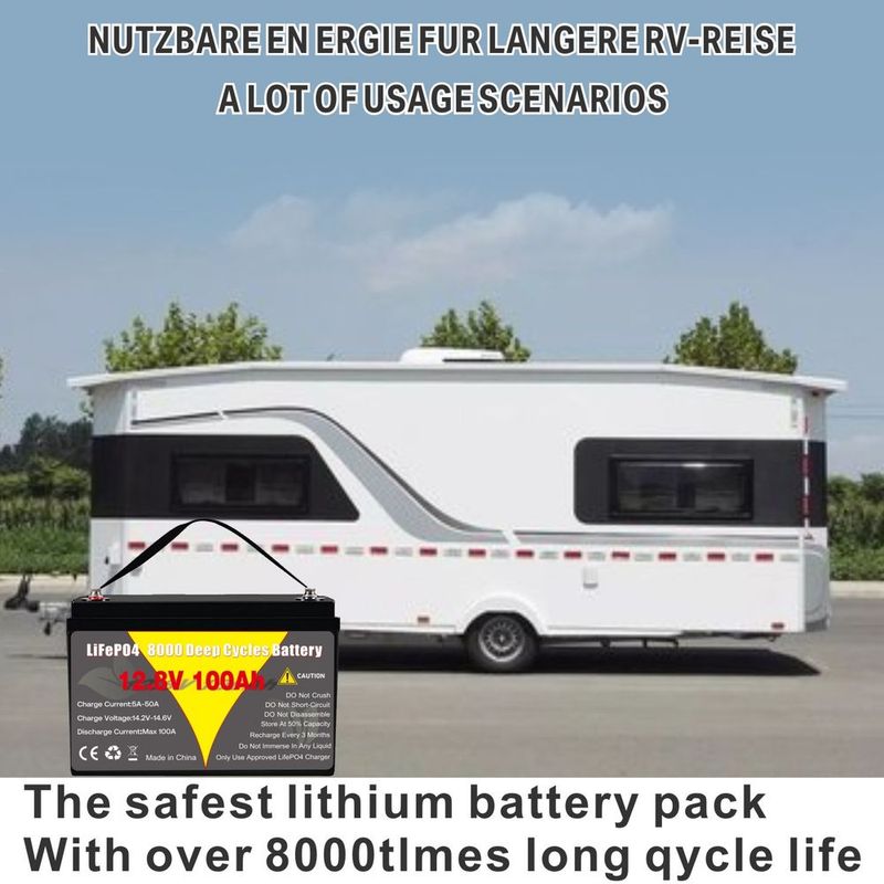In Stock 12V Lithium Battery 12V100AH RV Lithium Battery Outdoor Lithium Battery LiFePO4 Energy Storage Battery_voghion.com