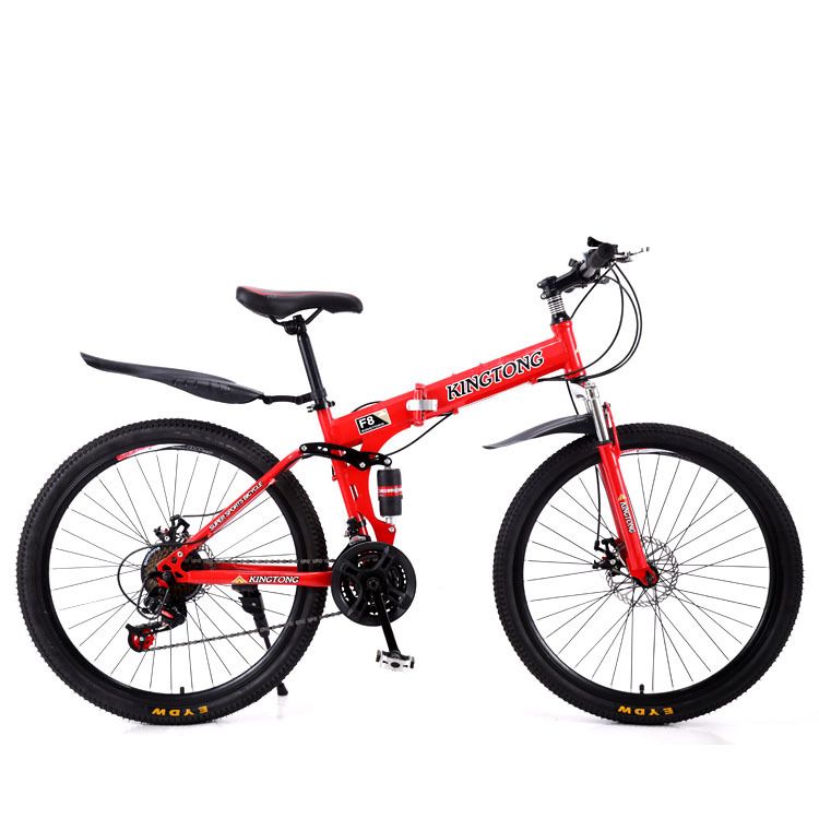 JINT Folding 24/ 26inch Adult Mountain Bike Variable Speed Dual Shock Absorption Off-Road Bicycle_voghion.com