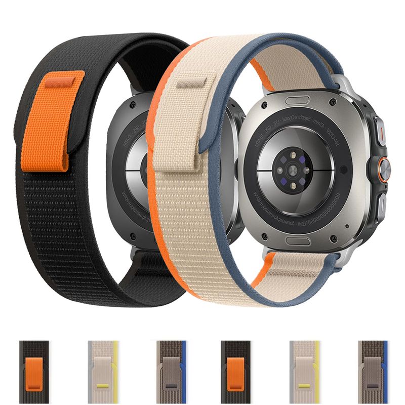 Til Samsung Galaxy Watch Ultra Strap 47mm Tilbehør Sport Nylon armbånd Trail loop Armbånd correa Galaxy watch 7 ultra Band_voghion.com