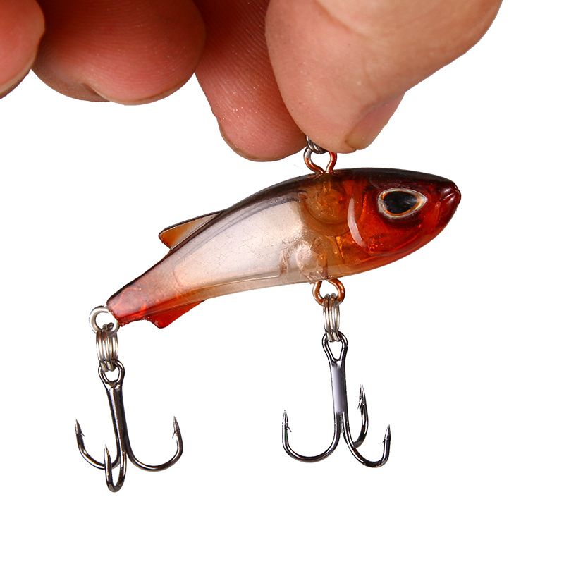 Nuovo 4,5 cm/4 g Micro oggetti da lancio a lunga distanza Luya Bait VIB Sinking And Shaking Vibration Simulation Hard Bait Attrezzatura da pesca_voghion.com
