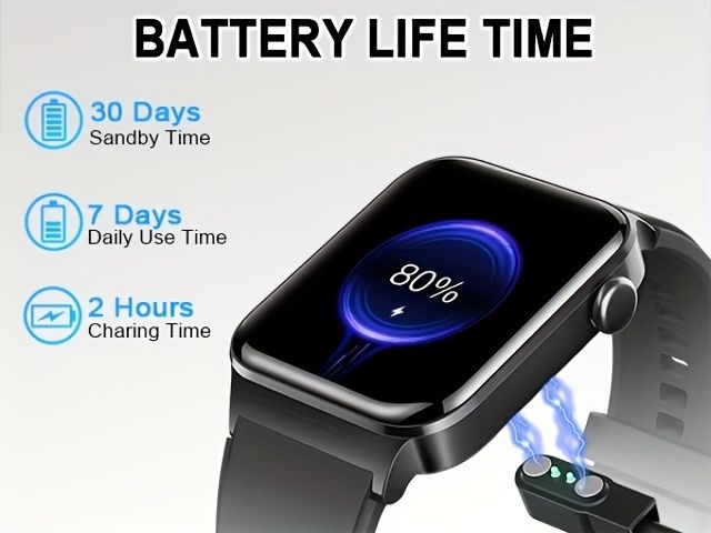 Smartwatch T50, ponad 100 trybów ćwiczeń, monitor snu, wersja sportowa smartwatcha na systemy iOS i Android._voghion.com
