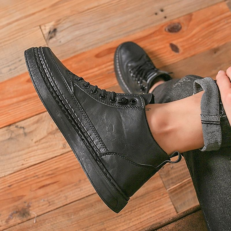 New Popular zippers, fashionable high top sneakers, essential for lazy people_voghion.com
