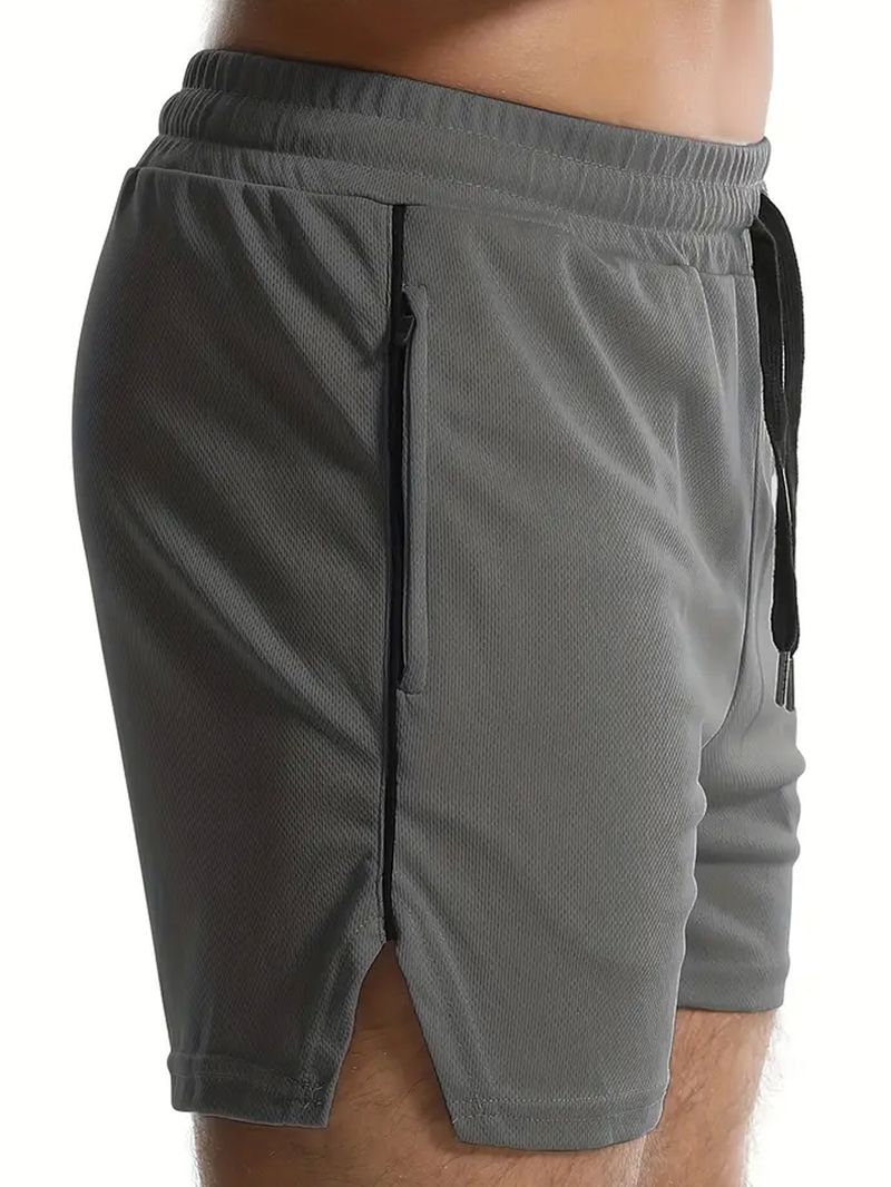 Men's Running Training Fiess Summer Thin Breathable Quick Drying Basketball Pants_voghion.com