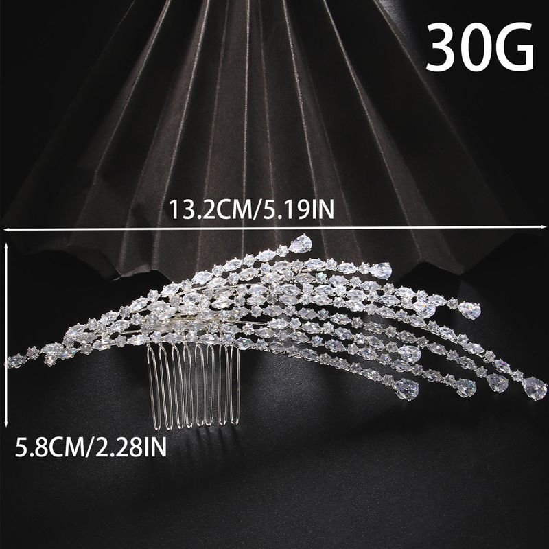 Hot Selling Zircon Combs For Women, Light Luxury Bridal Wedding Headpieces, Fashionable Dance Parties, Hair Accessories_voghion.com