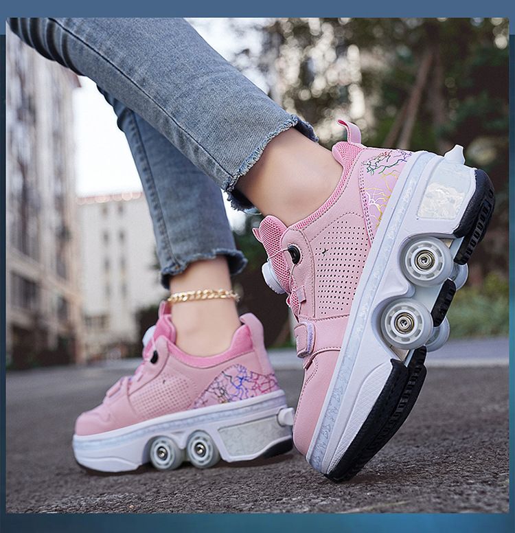 Lasteriided Heelys 6–12-aastased neljarattalised rulluisud laste deformeerunud rulluisud automaatselt sissetõmmatavate ratastega_voghion.com